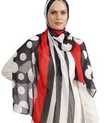 JSDC Casual Wear Printed Georgette Fabric Scarf Hijab Dupatta 