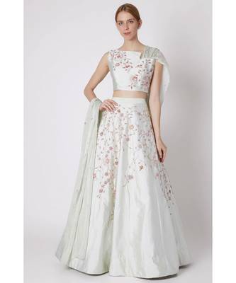 mint green lehenga 2