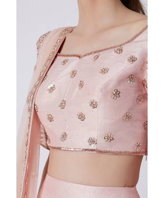 Pink Floral lehenga 2