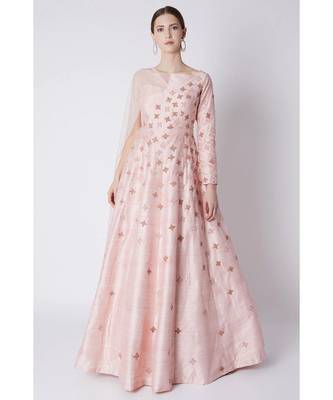Rose pink gown 1