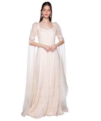 Cream Anarkali 1