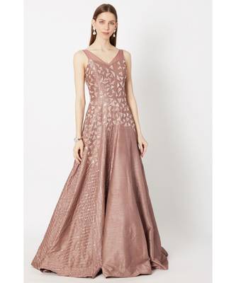 Biscuit brown gown 1
