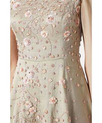 Olive green gown 3