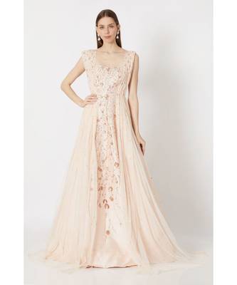 Peach Pink Gown 1