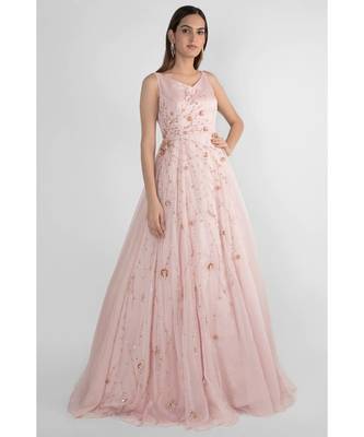 Dusted pink gown 1
