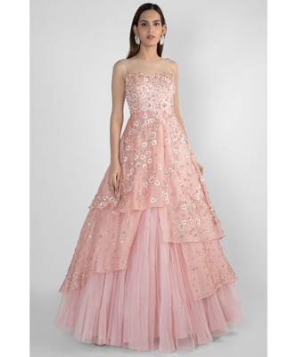 Rose pink gown 1