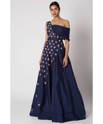 navy blue gown 1