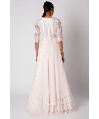 baby pink anarkali 2