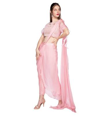 Rose Pink Saree Set 3