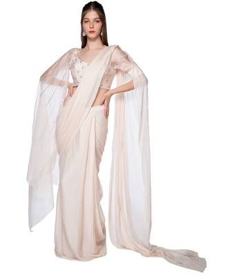 Baby Pink Saree 1