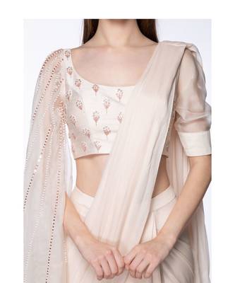 Baby Pink Saree 2