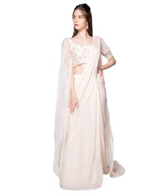Baby Pink Saree 3