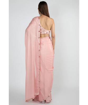 Rose Pink Saree Set 3