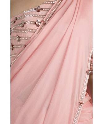 Rose Pink Saree Set 4