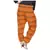 Orange Jaipuri Printed Cotton Free Size Pyjama