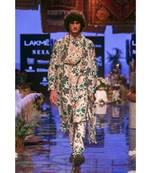 Mahir Whited Printed Dupion Silk Kurta and Silkmul Churidar