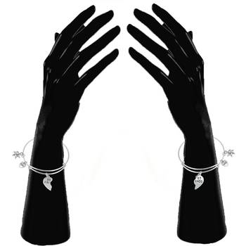 White crystal bracelets 2