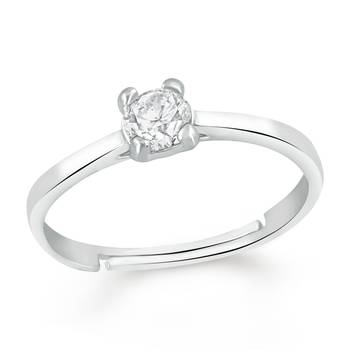 White cubic zirconia rings 1
