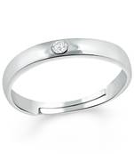 White cubic zirconia rings