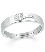 White cubic zirconia rings