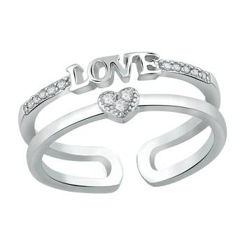 White cubic zirconia rings 1