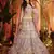 Light chiku Heavy zarkan, foil mirror, thread Embroidered pure organza Semi Stitched bridal lehenga