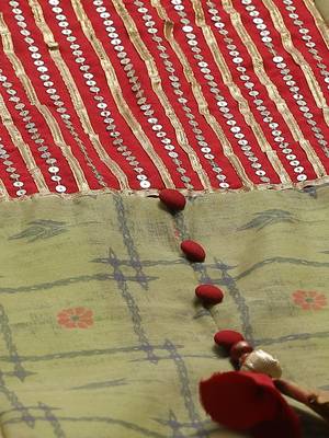 Pinksky Green woven chanderi ethnic-kurtis 5