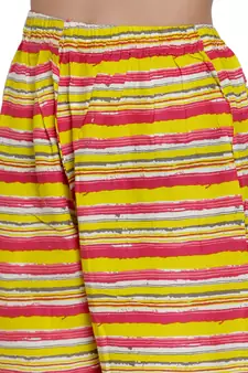 Cream printed rayon kurtas-and-kurtis