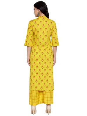 Lime printed rayon kurtas-and-kurtis 2