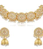 White crystal necklace-sets