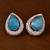 Rose Gold Plated American Diamond and Sky Stone Embellished Stud 216ED415