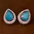 Rose Gold Plated American Diamond and Sky Stone Embellished Stud 216ED415