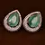 Rose Gold Plated American Diamond and Mint Stone Embellished Stud 216ED417