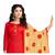 Red plain cotton salwar