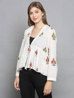 White printed cotton cotton-tops 4