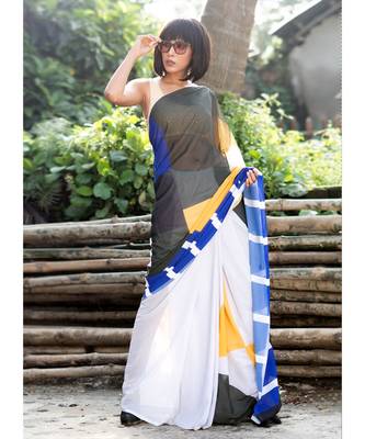 Mash-up georgette digital printed_sarees 1