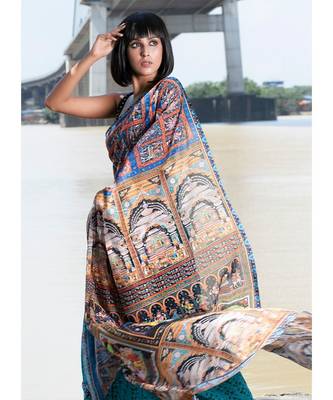Maya georgette digital printed_sarees 2