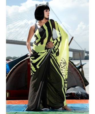Fierce georgette digital printed_sarees 2