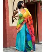 Sunshine Kaleidoscope georgette_sarees