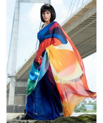 Radiance georgette digital printed_sarees 2