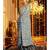 Blue Ombre Blended Georgette Saree With Golden Printed Stripes georgette_sarees