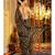 Black  Blended Georgette Saree With Golden Printed Stripes georgette_sarees