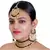 Green Copper Base Kundan Necklace with Earrings & Mang Tika