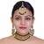 Green Copper Base Kundan Necklace with Earrings & Mang Tika