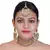 Grey Copper Base Kundan Necklace with Earrings & Mang Tika