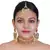 Gold Copper Base Kundan Necklace with Earrings & Mang Tika