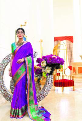 Aurima Crystle Silk Designer Saree For Women 1