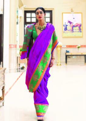 Aurima Crystle Silk Designer Saree For Women 2