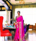 Aurima Crystle Silk Designer Saree For Women