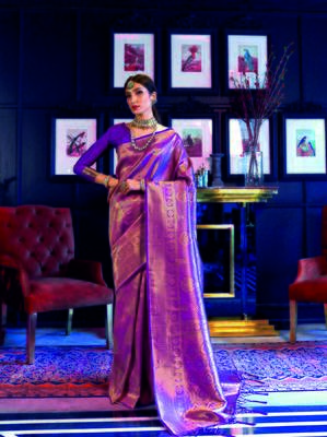Aurima Soft Weaving Silk Designer Saree For 1